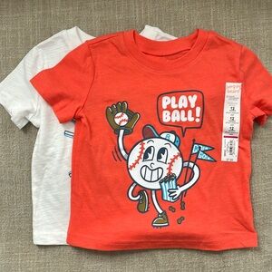 Set of 2 Jumping Beans Boys Short Sleeve T-Shirts 12M